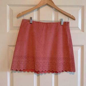 Vintage Express suede mini skirt